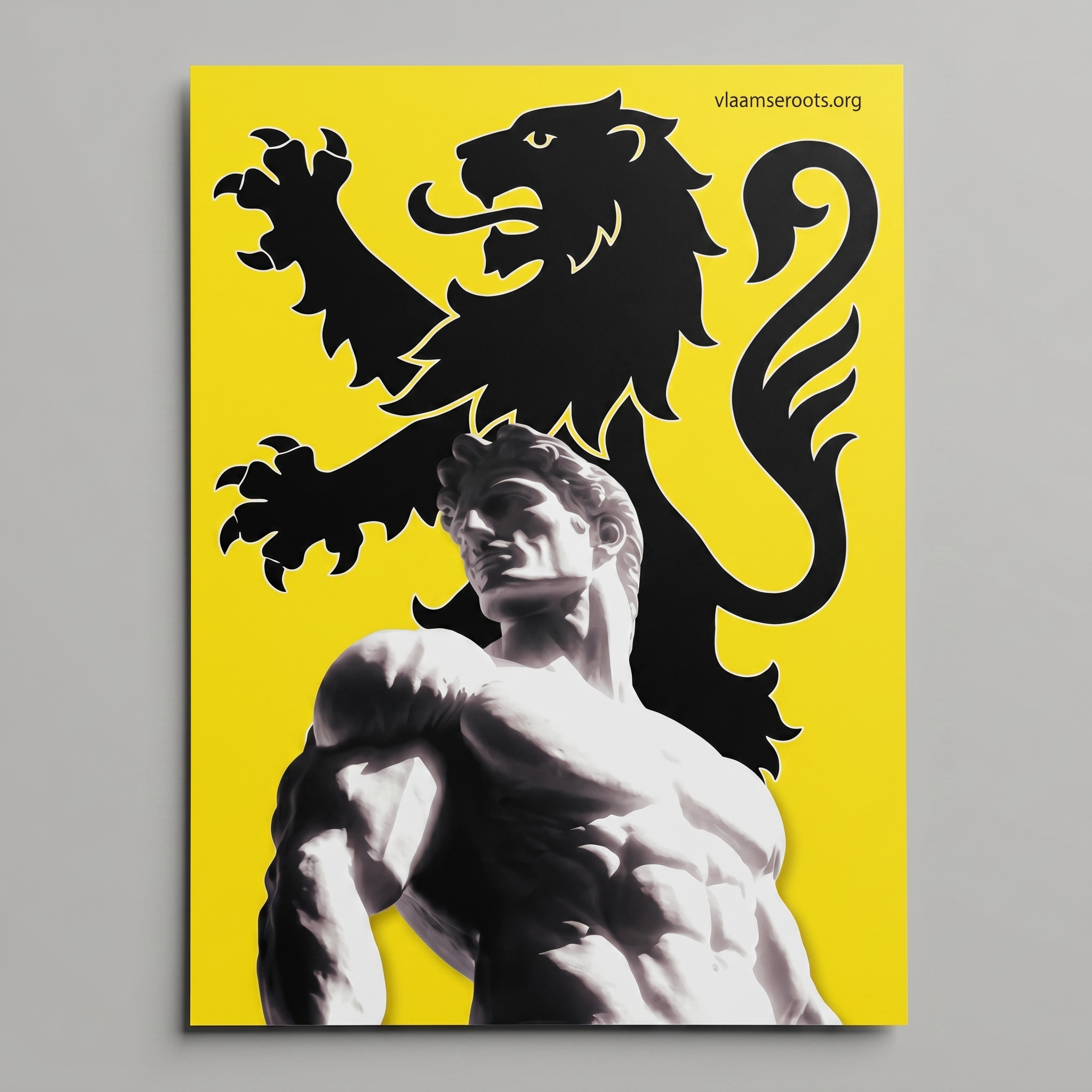 Vlaamse Leeuw Standbeeld - ZELFKLEVER